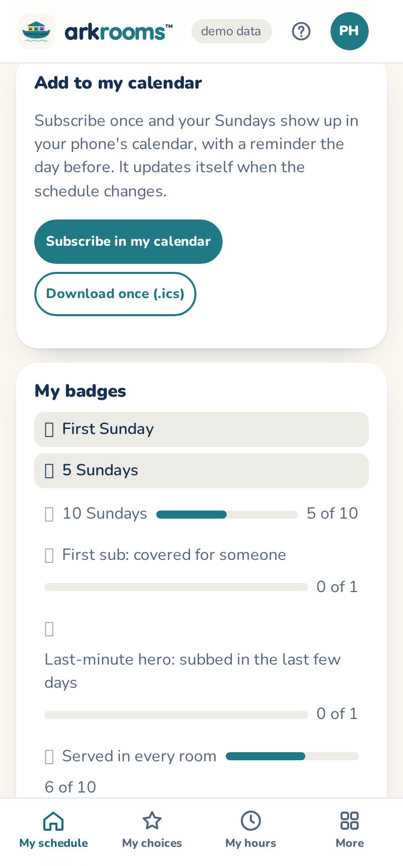 Add to my calendar: Subscribe in my calendar, or Download once